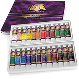 Oil Paint Set - 21ml x 24 Tubes - Artists Quality Art Paints - Oil-Based Color - Professional