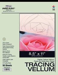 Pro Art 8-1/2-Inch by 11-Inch Tracing Vellum Paper Pad