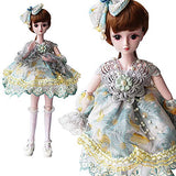 PSFS BJD Doll SD Doll 60cm/24inch，Princess Bride for Girl Gift and Dolls Collection (D)