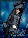 Free Gift /4 PCES BJD DOLL Clothes 1/4 MSD DD BJD Dress Skirt Suit / Outfit Lolita Doll Dollfie LUTS / Wool Dress with Chiffon Long Sleeves