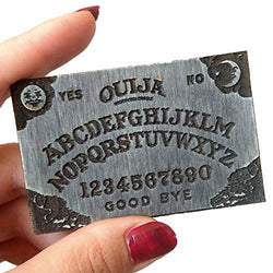 Miniature Ouija Board Game. Dollhouse Witch Occult Spirit Talking Wooden board