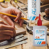 Adhesive Guru CA Glue with Activator Woodworking (2 x 3.5 oz - 2 x 13.5 fl oz) Ca Glue Kit (2 Pack)