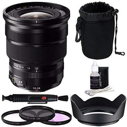 Fujifilm XF 10-24mm f/4 R OIS Lens + 72mm 3 Piece Filter Set (UV, CPL, FL) Bundle 1