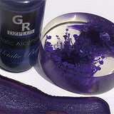 GR Metallic Alcohol Ink Set -16 Metallic Colors Alcohol Based Ink for Resin Art, Fluid Art,Resin Craft,Resin Petri Dish，Alcohol Ink Paint for Yupo,Tumbler