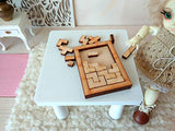 Miniature Puzzle Game, Dollhouse Nursery BJD Baby Doll Toy. Play Board Sorting