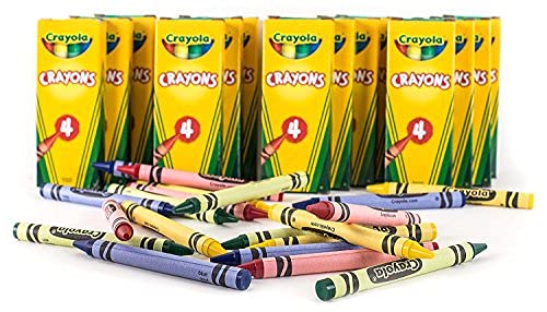 Crayola Crayons, 4 Count, 110 Crayon Party Favor 4 Packs