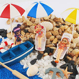 NWFashion 20PCS Seaside Beach Accessories Statues for Fariy Garden, Dollhouse Scenery