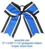 HipGirl Boutique 20yd or 4x5yd 1.5 Inch Wide Grosgrain Ribbon. For Cheerleader Hair Bows,