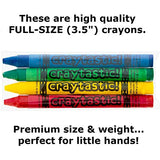 75 4-Packs of Premium Crayons (Red, Green, Blue, Yellow) Safety Tested Compliant with ASTM D-4236 (300 Total Crayons)