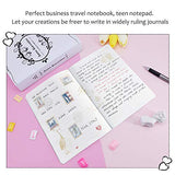 XYTMY PU Leather Journals A5 Notebook Embossed OUR ADVENTURE BOOK Cover with Designed Cartoon Inner Papers (Set of 4,Fixed Colors)
