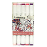 Art Alternatives #coloring - Professional, Alcohol Based, Coloring Markers, 5 Garden Colors Ideal
