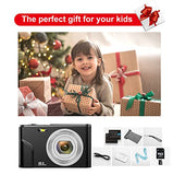 Digital Baby Camera for Kids Teens Boys Girls Adults,1080P 48MP Kids Camera with 32GB SD Card,2.4 Inch Kids Digital Camera with 16X Digital Zoom, Compact Mini Camera Kid Camera for Kids/Student（Black）