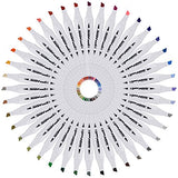 40 Color Super Markers Primary Tones Dual Tip Set - Double-Ended Permanent Art Markers with Fine