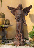 Kensington Hill English Tudor Angel Outdoor Statue 41 1/2" High Sculpture for Yard Garden Patio Deck Home Entryway Hallway