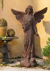 Kensington Hill English Tudor Angel Outdoor Statue 41 1/2" High Sculpture for Yard Garden Patio Deck Home Entryway Hallway