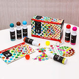Washable Dot Markers, Magicfly 12 Colors Bingo Daubers with Free Dot Coloring Book for Kids, Non-Toxic Water-Based Dab Marker for Toddlers, Dauber Marker & Preschool