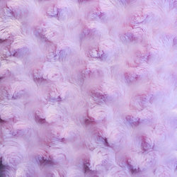 Lavender Minky Rosebud Fabric, 60” Inches Wide – Sold By The Yard (FB)