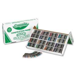 Crayola Construction Paper Classpack Crayons-Crayons,Double-wrapped,Nontoxic,25 ea 16