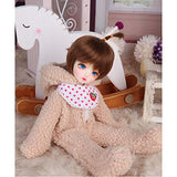 YILIAN Cute Doll 1/6 10.3Inch 26CM BJD Doll Full Set Ball Jointed Mini Doll Included Clothes and Wig, for Girl