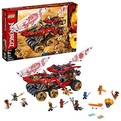LEGO NINJAGO Land Bounty 70677 Toy Truck Building Set with Ninja Minifigures, Popular Action Toy with Two Toy Vehicles and Toy Ninja Weapons for Creative Play (1,178 Pieces)