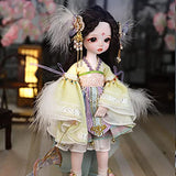 Xin Yan 1/6 Bjd Doll, Handmade Cute Bjd Fashion Doll, 28 Ball Jointed Doll DIY Toys with Full Set Clothes Shoes Wig Makeup, Best Gift for Doll Lovers