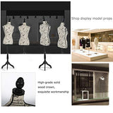 Mannequin Torso Manikin Dress Form Female Dress Model Torso Display Mannequin Body 60-67 Inch Height Adjustable Tripod Stand