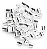 2mm Sterling Silver Crimp Bead - 50pc