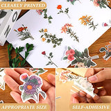 420 Sheets Vintage Scrapbooking Paper Supplies Flower Scrapbook Stickers, Journaling Paper Aesthetic Decorative Stationery Paper Retro Journal Decal Floral Washi Sticker for DIY Craft(Vintage Style)
