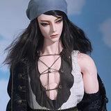 MEESock Muscule Male BJD Dolls 1/3 70cm Handsome SD Doll 27.5 Inch Ball Jointed Doll, with Clothes Shoes Wig Makeup, Boy and Girl Creative Toys