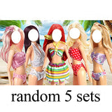 11 Sets Mermaid Doll Clothes Swimsuits with Rainbow Mermaid Tails Dresses Doll Bikini Clothes Summer Beach Swimwear Costume for 11.5 Inches Girl Dolls Gifts