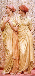 Albert Joseph Moore, A.R.W.S. Topaz Private Collection 30" x 14" Fine Art Giclee Canvas Print Reproduction (Unframed)