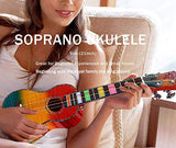 Balnna Soprano Ukulele Maple 21 inch Traditional High-gloss Rainbow Learn to Play,Color String with Soft Case Gig Bag