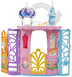 Barbie Dreamtopia Rainbow Cove Castle, Portable Playset with Handle, Puppy Figure, Transforming Features & 10+ Accessories