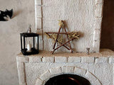 Miniature Pentagram Halloween Spirituality Altar Shrines Dollhouse Miniature Prop