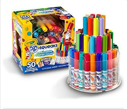 Crayola Pip-Squeaks Washable Markers, Telescoping Marker Tower, 50 count, Great for Home or School,