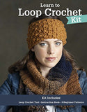 LEISURE ARTS Learn to Loop Crochet Kit | Create Knit Stitches with One Tool - Includes Step by Step