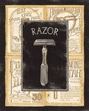 Gango Home Décor 4 Vintage Barber Shop Art Prints Shave Scissors 8 x 10