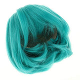 Prettyia 1/3 BJD Doll Wig High Temperature Synthetic Fiber Straight Hair Wig for Night Lolita Doll Green
