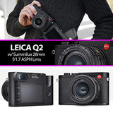 Leica Q2 Digital Camera with Summilux 28mm f/1.7 ASPH. Lens - Pro Travel Bundle