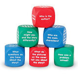 Learning Resources Reading Comprehension Cubes, 6 Colored Foam Cubes, Ages 6+, Multi-color, 1-5/8 L x 1-5/8 W in