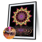 FONYANE DIY 5D Diamond Painting Mandala (Set by Number) Digital Painting Round Diamonds Diamond Paiting Kits for Adults Bead Pictures Arts Craft for Home Wall Decor Gift (30x40cm/12x16in)(Set-B)