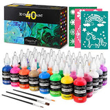 Magicfly 40 Colors 3D Fabric Paint + Magicfly 30 Colors Outdoor Acrylic Paint