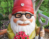 Twig & Flower The Beautiful Gift of Flowers Gnome - 9.5 Inches Tall - Hand Painted and Adorably Designed by