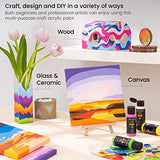 Arteza Acrylic Pouring Paint Set and Craft Acrylic Paint