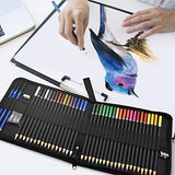 Orionstar 44-Piece Colored Pencils Set, Drawing Pencils and Sketching Kit with Zipper Case, Professional Sketch Art Supplies for Adults Sketching Shading Coloring Book, 36 Colors + 8 PCS