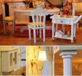 Flever Dollhouse Miniature DIY House Kit Manual Creative with Furniture for Romantic Artwork Gift-Great Villa (Fairy Homeland)