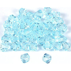 40 Light Azore Bicone Swarovski Crystal Beads 5301 4mm