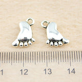 NEWME 50pcs cute baby feet Charms Pendant For DIY Jewelry Wholesale Crafting Bracelet and