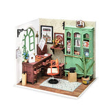 Hands Craft DIY Miniature Dollhouse Kit | 3D Model Craft Kit | Pre Cut Pieces | LED Lights | 1:24 Scale | Adult Teen | Jimmy's Studio, 77 pcs.