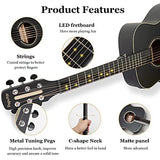 POPUTAR Acoustic Classical Guitar 36 Inch of Wood with APP Free Online Lessons and Case Strings Picks for Beginner Adult Teens Kids